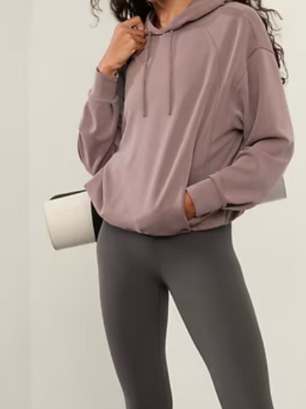 Athleta Mauve Pullover Hoodie